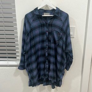 UO Plaid Shirt Dress